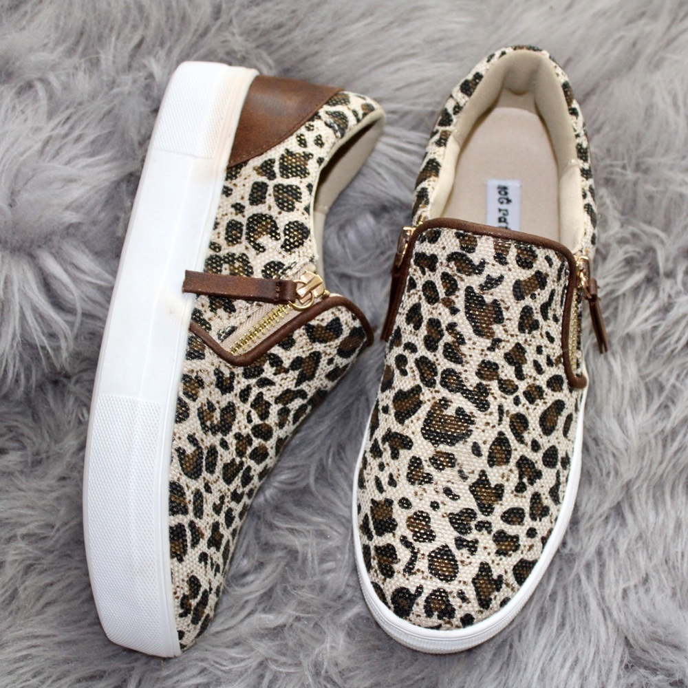 Leopard Print Tennis Shoes
